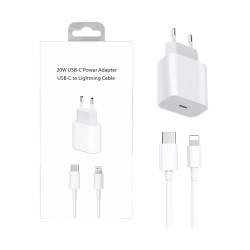 Charger USB-C Port 20W with Lightning Cable 1m White Charger USB-C Port 20W with Lightning Cable 1m White